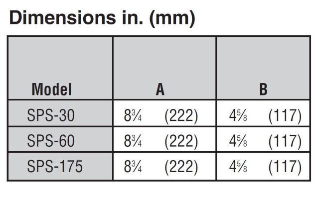 SPS-30 2-30PSI SPRING PILOT