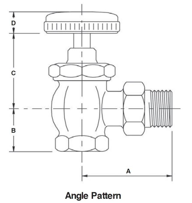 185 Angle Pattern Supply Valve .75 IN.