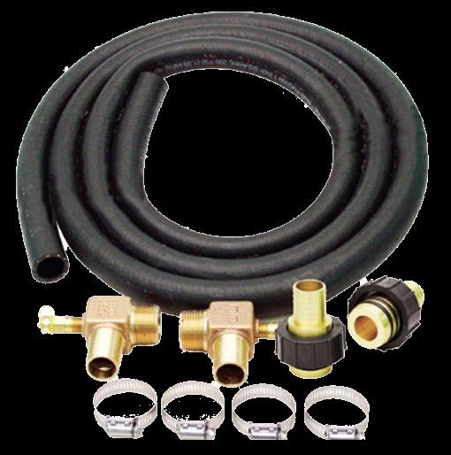 RESIDENTIAL GEOTHERMAL FLOW CONTROLLER HOSE KIT, 1” MPT
