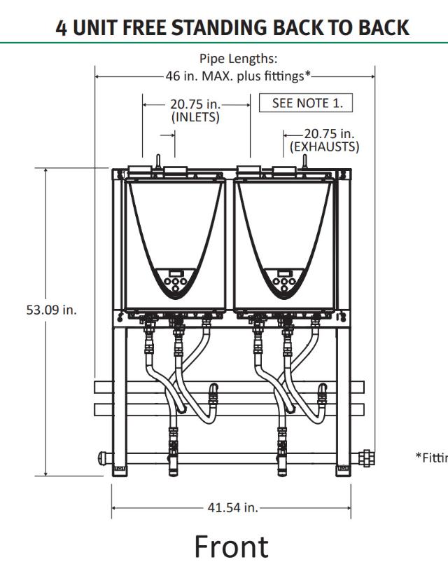 Commercial Rack Systems for Tankless Water Heaters
