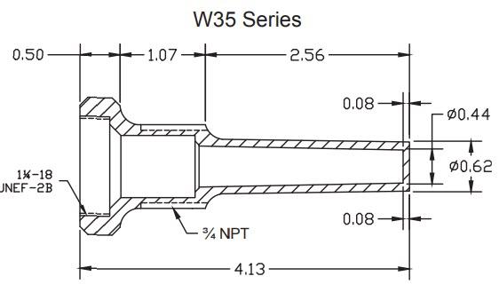 W35B-PBF-Industrial Thermowell